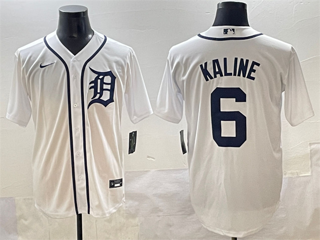 Men's Detroit Tigers #6 Al Kaline White Cool Base Stitched Baseball Jersey Men's Detroit Tigers #6 Al Kaline White Cool Base Stitched Baseball Jersey